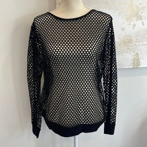 TOP CHIC “Holed” Long Sleeve Top